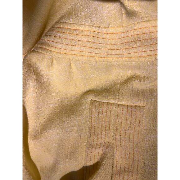 Vintage 60’s Kay Windsor yellow Sleeveless Mod midi Dress size Small - Picture 7 of 9